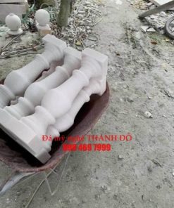 Lan can đá cẩm thạch trắng