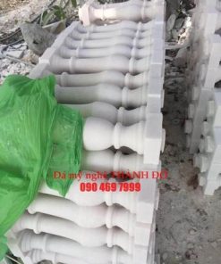 Lan can đá cẩm thạch trắng tự nhiên