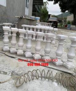 Lan can đá trắng