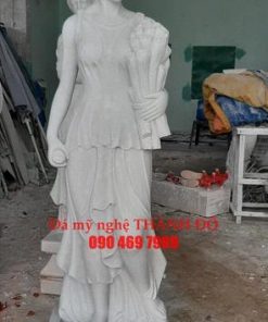 Tượng Cô Gái đá cẩm thạch tự nhiên