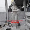 Tượng Cô Gái đá trắng tự nhiên nguyên khối