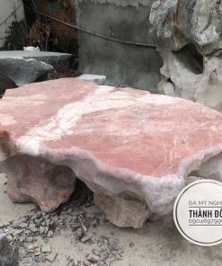 Bộ bàn ghế đá tự nhiên, nguyên khối