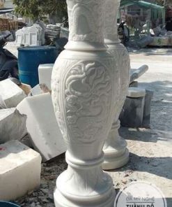 Lục bình đá cẩm thạch trắng