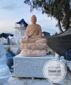 Tượng Phật Thích Ca đá vàng cà rốt