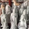 Tượng Tây Phương Tam Thánh đá xanh cao 40 cm