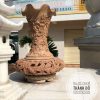 Bình cắm hoa đá vân gỗ