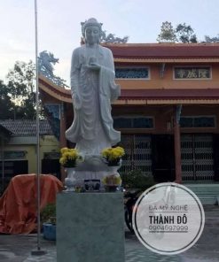 Tượng Phật A Di Đà cao 2.6m được thình về an vị tại Bạc Liêu