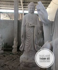 Tượng Phật A Di Đà đá tự nhiên 2.5m