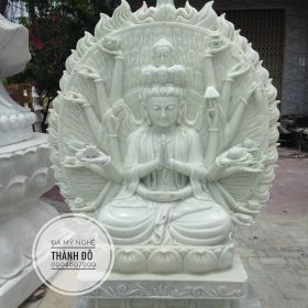 Giá tượng Phật Quan Âm bằng đá