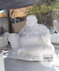 Tượng Phật Di Lặc đá trắng