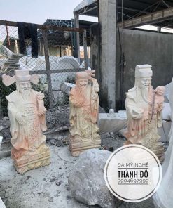 Tượng Phúc Lộc thọ bằng đá cao 1.3m