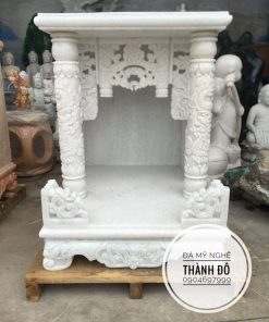 Bàn thờ ông Địa đá trắng tự nhiên