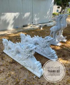 Tượng rồng nằm đá tự nhiên nguyên khối