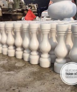 Lan can đá cẩm thạch trắng