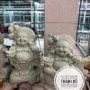 Tượng Di Lặc đứng trên bao tiền 70cm