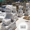 Tượng Kỳ Lân đá cẩm thạch trắng