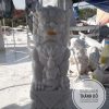 Tượng Kỳ Lân đá trắng 1.2m