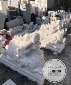 Tỳ hưu đá trắng cẩm thạch