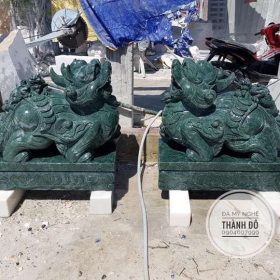Tỳ hưu đá xanh ngọc Ấn Độ