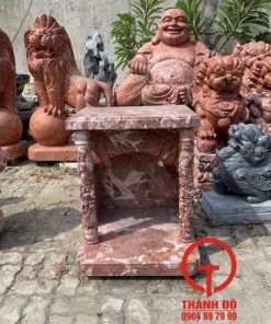 Bàn thờ Thần Tài Thổ Địa đá đỏ