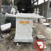 Bàn thờ thùng công đức bằng đá