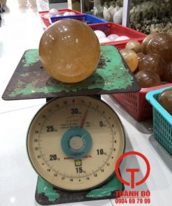 Bi phong thủy thạch anh vàng