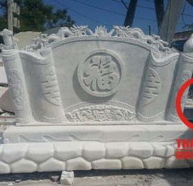 Bình phong đá cẩm thạch tự nhiên