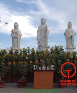 Bộ tượng Tây Phương Tam Thánh đá tự nhiên