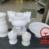 Bộ đồ thờ cúng bằng đá trắng