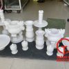Bộ đồ thờ cúng đá cẩm thạch trắng