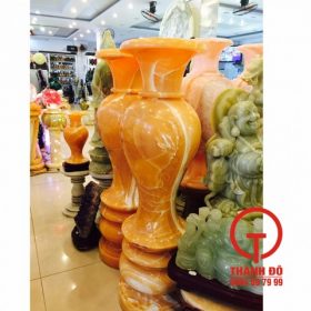 Cặp lục bình đá ngọc hoàng long