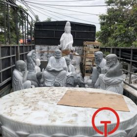 Chế tác và lắp đặt trọn gói bộ tượng 18 vị La Hán - Chùa Bửu Linh - Bạc Liêu