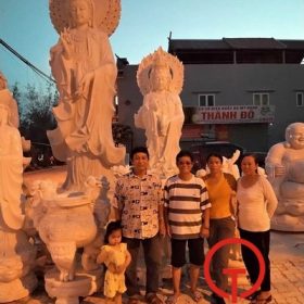 Chế tác và vận chuyên tận nơi tượng Quan Âm do hội Phúc Diên cúng dường cho chùa