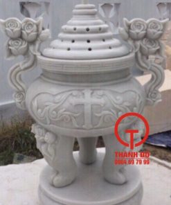 Lư hương công giáo đá tự nhiên