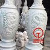 Lục bình đá cẩm thạch trắng