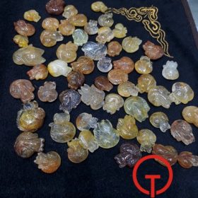 Mặt hồ ly thạch anh tóc