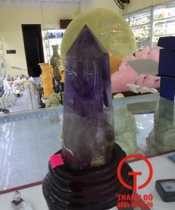 Trụ đá thạch anh tím phong thủy