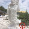 Tượng Đạt Ma Sư Tổ đá cẩm thạch trắng