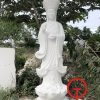 Tượng Địa Tạng Bồ Tát đá trắng