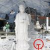 Tượng Phật A Di Đà đá cẩm thạch trắng