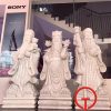 Tượng Phúc Lộc Thọ bằng đá cẩm thạch trắng