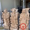 Tượng Phúc Lộc Thọ đá vân gỗ