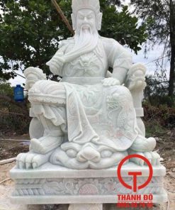 Tượng Quan Công đá cẩm thạch