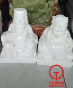 Tượng Tài Địa đá cẩm thạch trắng