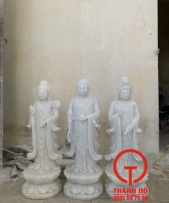 Tượng Tây Phương Tam Thánh 70cm