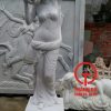 Tượng cô gái nghệ thuật bằng đá tự nhiên nguyên khối