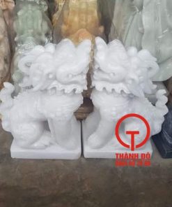 Tượng nghê đá trắng tự nhiên