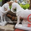 Tượng ngựa bằng đá tự nhiên nguyên khối