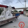 Tượng sư tử đá cao 2.2m