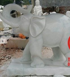 Tượng voi bằng đá tự nhiên nguyên khối